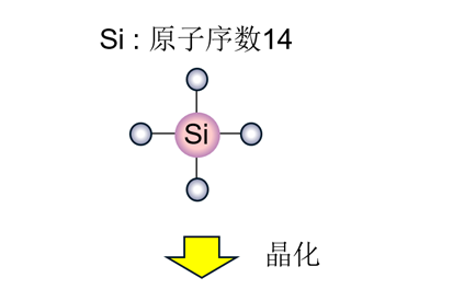 Si : 原子序数14